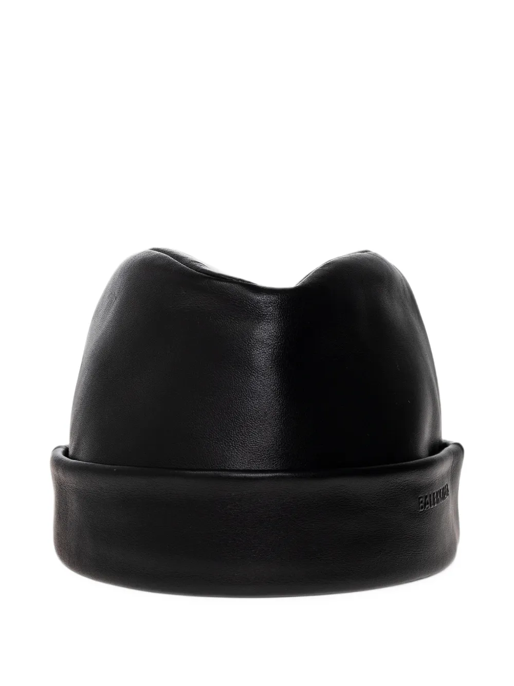 Balenciaga leather beanie in black - Noir Balenciaga leather beanie in black - Noir