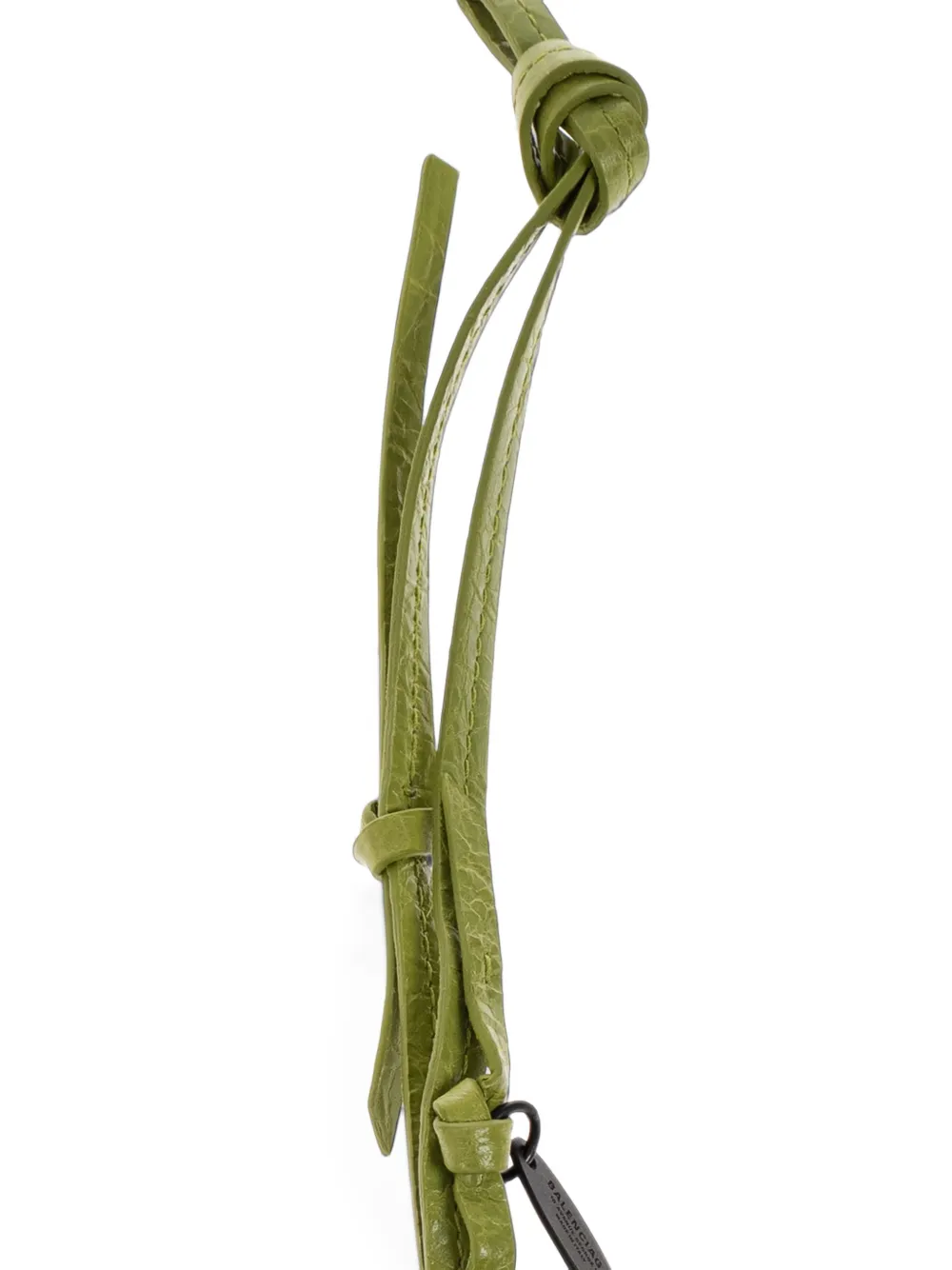 Balenciaga Le City sleutelhanger met anjer Groen