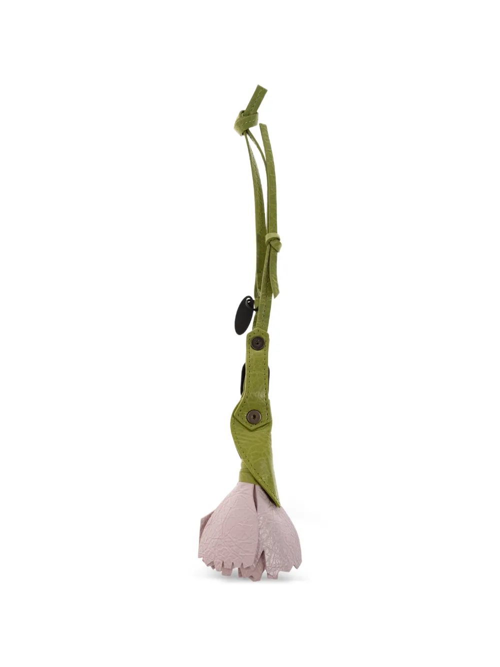 Balenciaga Le City sleutelhanger met anjer Groen