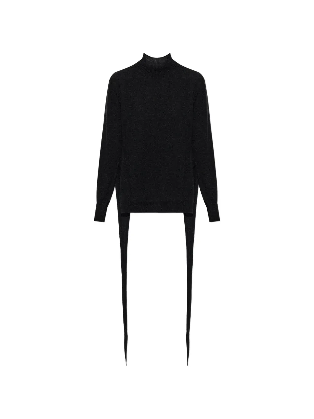Issey Miyake pull en maille à fente arrière - Noir Issey Miyake pull en maille à fente arrière - Noir