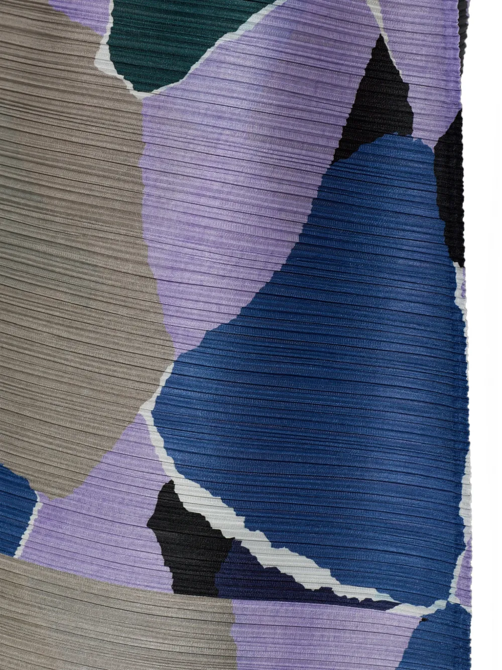 Pleats Please Issey Miyake Surprise! midi-plooirok met abstracte print Paars