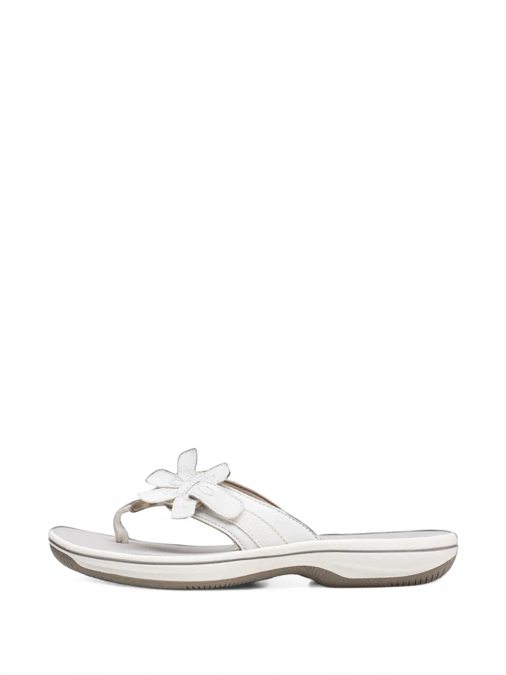 Clarks Originals Brinkley Flora floral-appliqué sandals in White