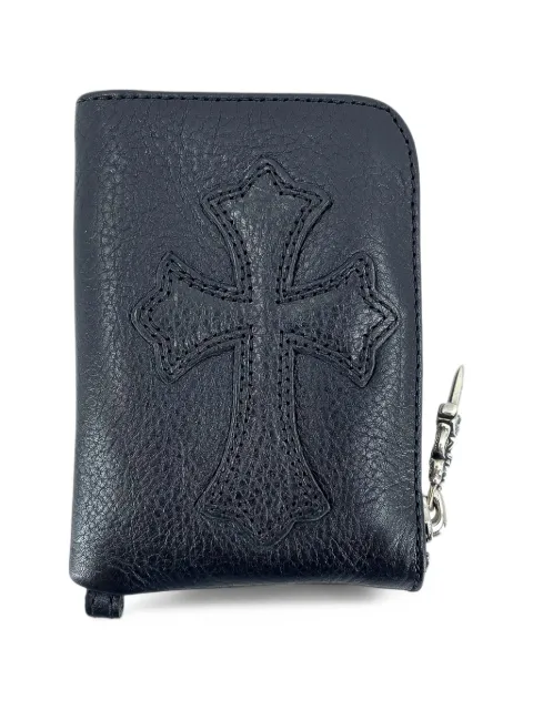 Chrome Hearts cross-patch zip-around coin purse