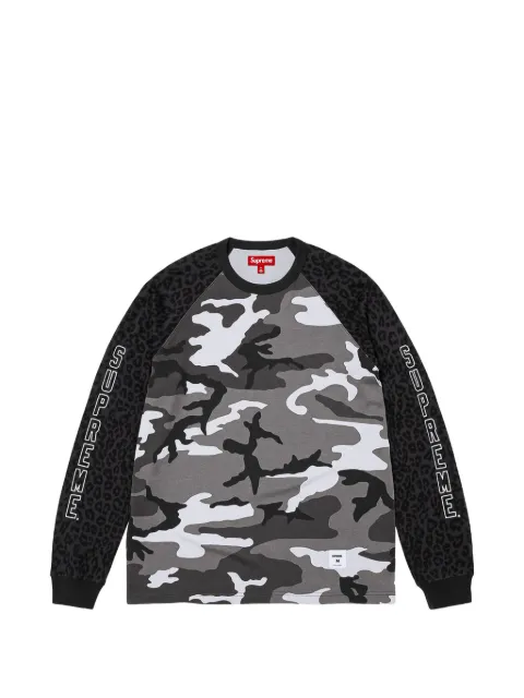 Supreme Wildlife camo-print raglan-sleeve top