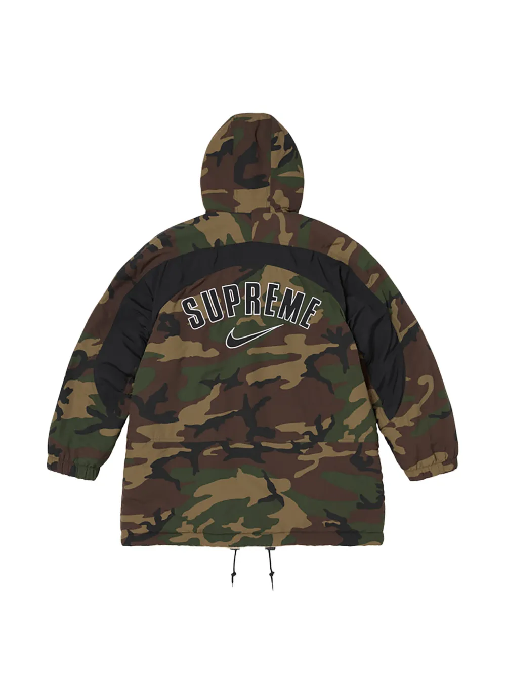 Supreme reversible faux-fur parka Groen