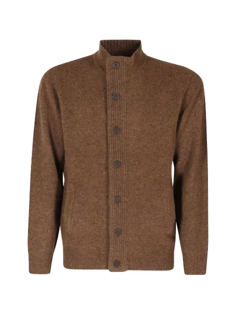 Barbour essential elbow-patch cardigan