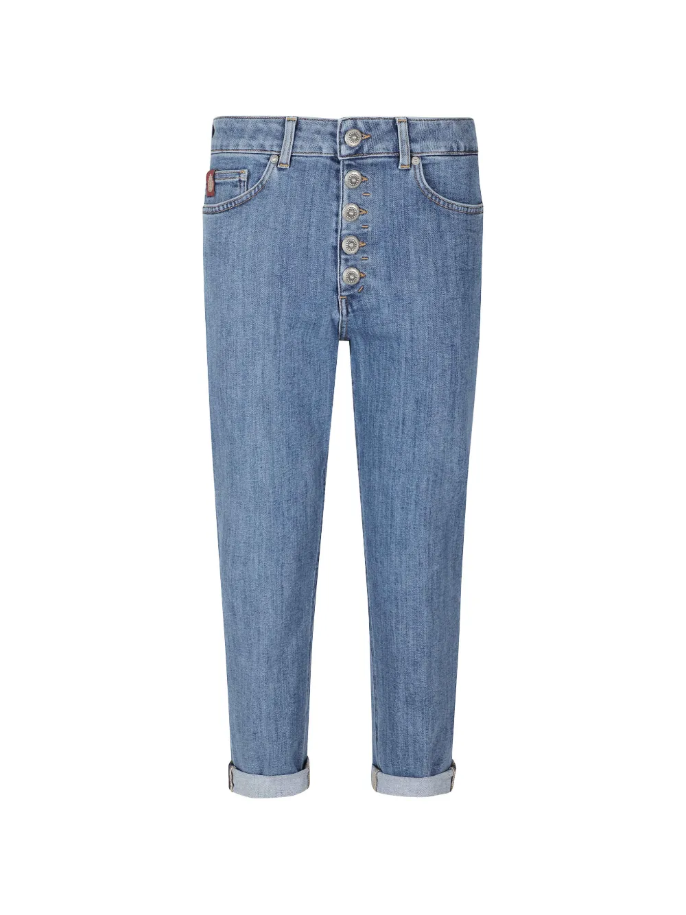 DONDUP Koons button-fly cropped jeans - Bleu