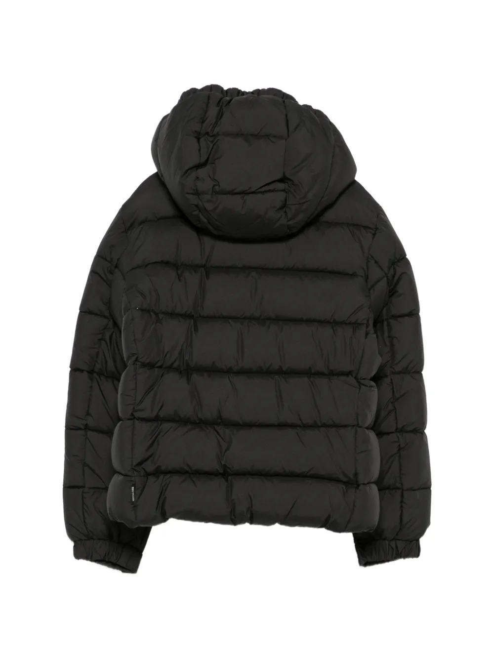 Save The Duck Kids quilted hooded jacket Zwart