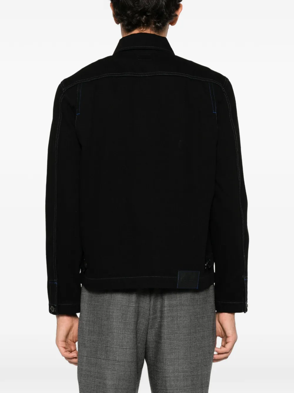 Paul Smith four-pocket denim jacket Zwart
