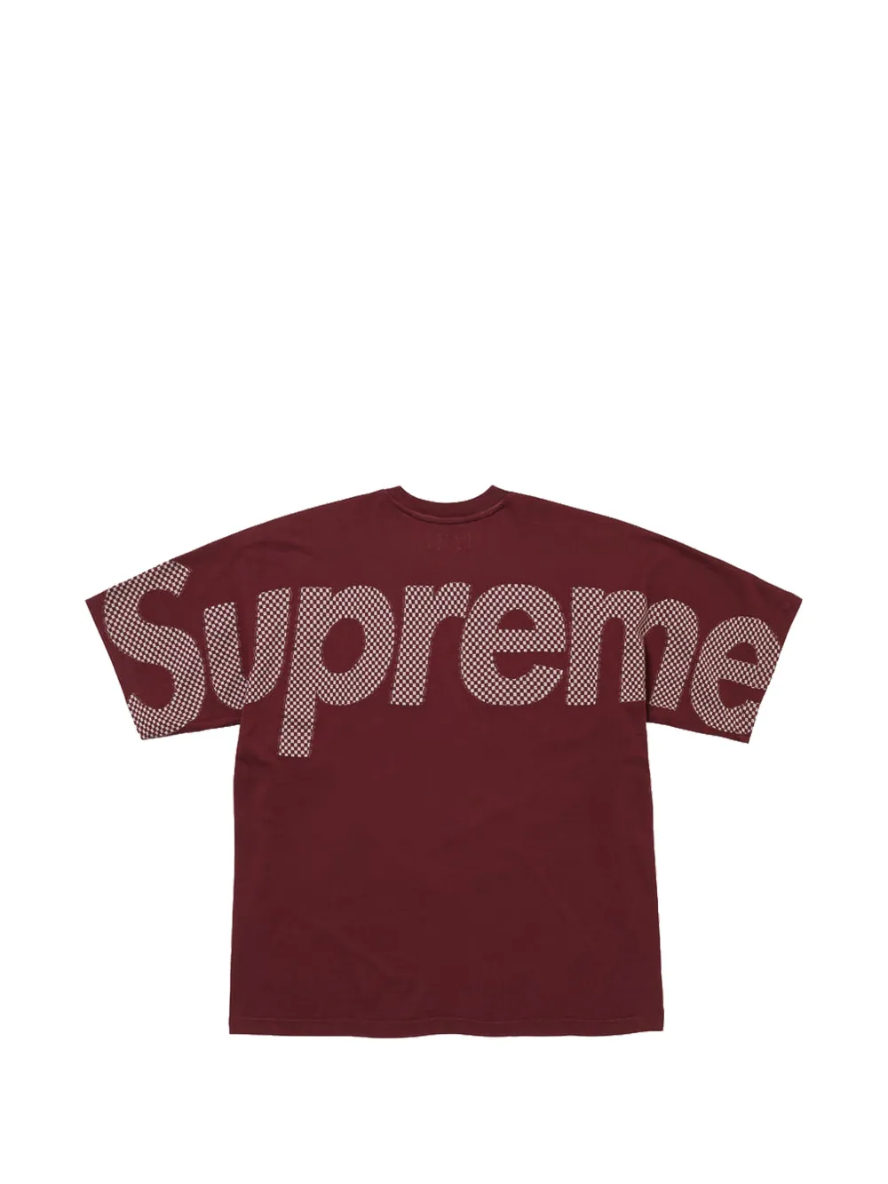 Supreme checkerboard intarsia s s top Rood