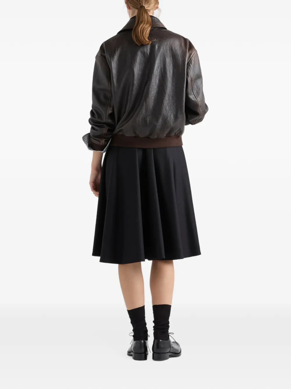 Prada Re-Wool rok Zwart