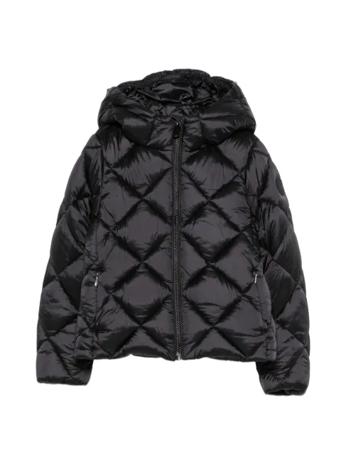 Save The Duck Kids diamond-quilted hooded padded jacket