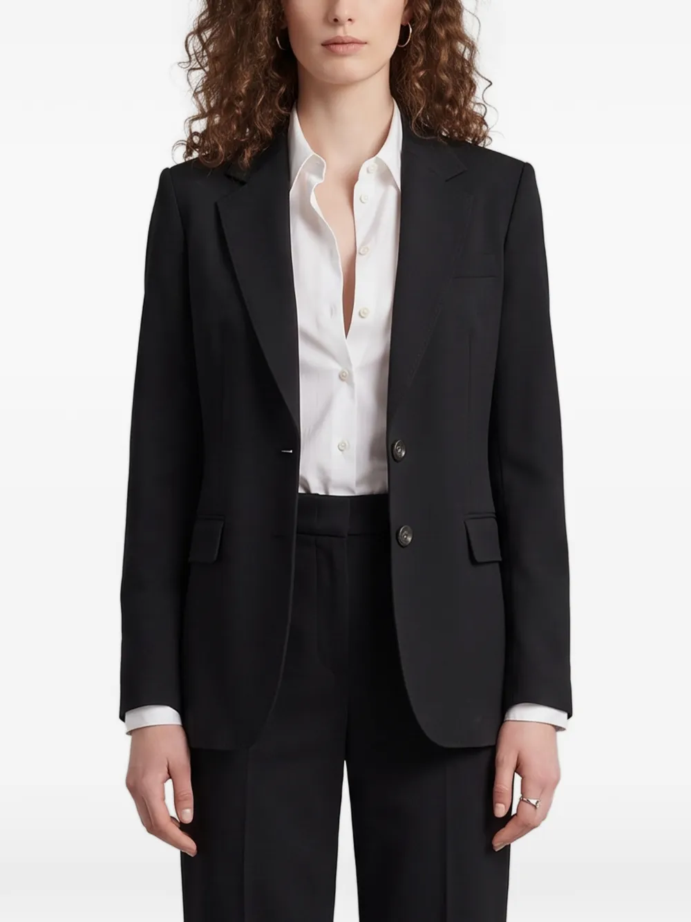 SUTTON NEW YORK single-breasted stretch-canvas blazer - Schwarz