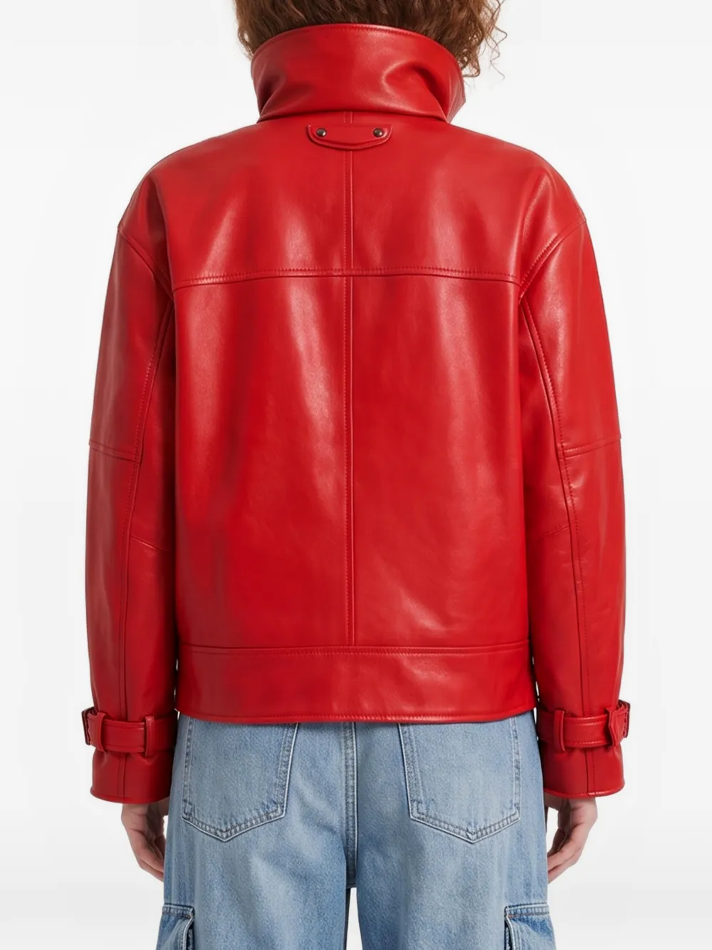 Balenciaga Rond bomberjack Rood