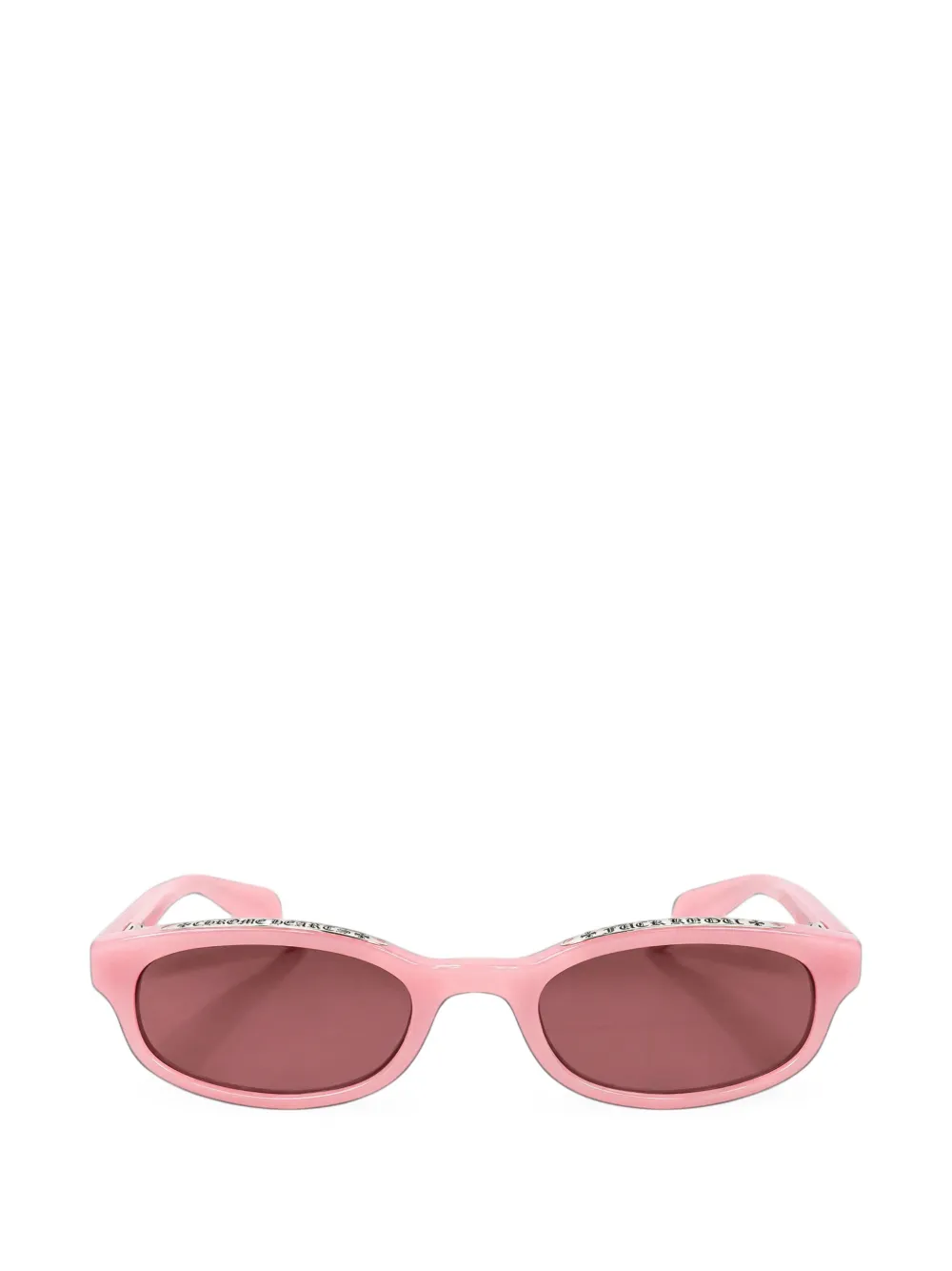 Chrome Hearts Lowrider oval-frame sunglasses - Rosa