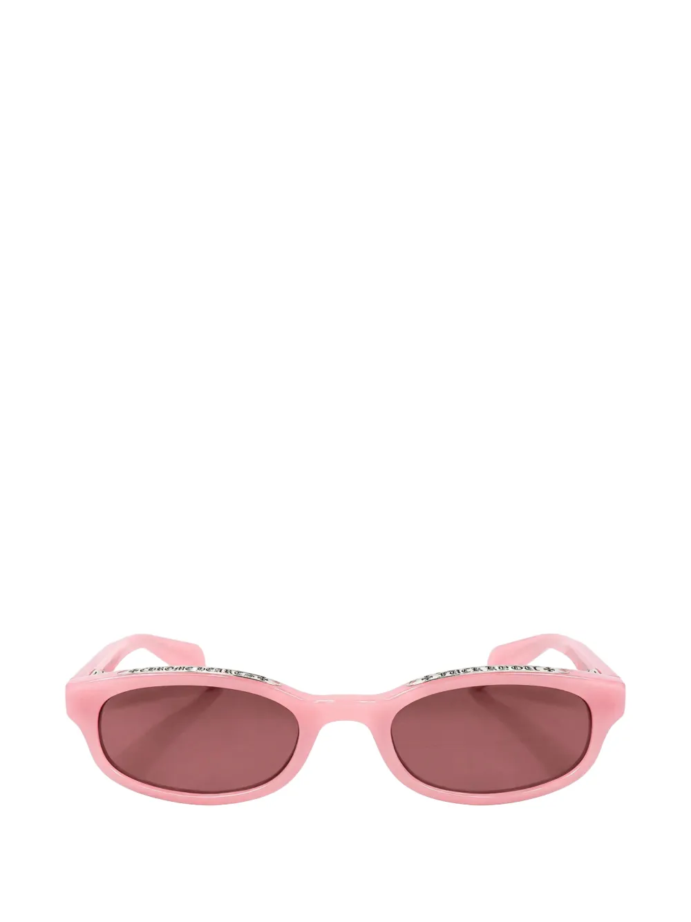 Chrome Hearts Lowrider oval-frame sunglasses - Rosa