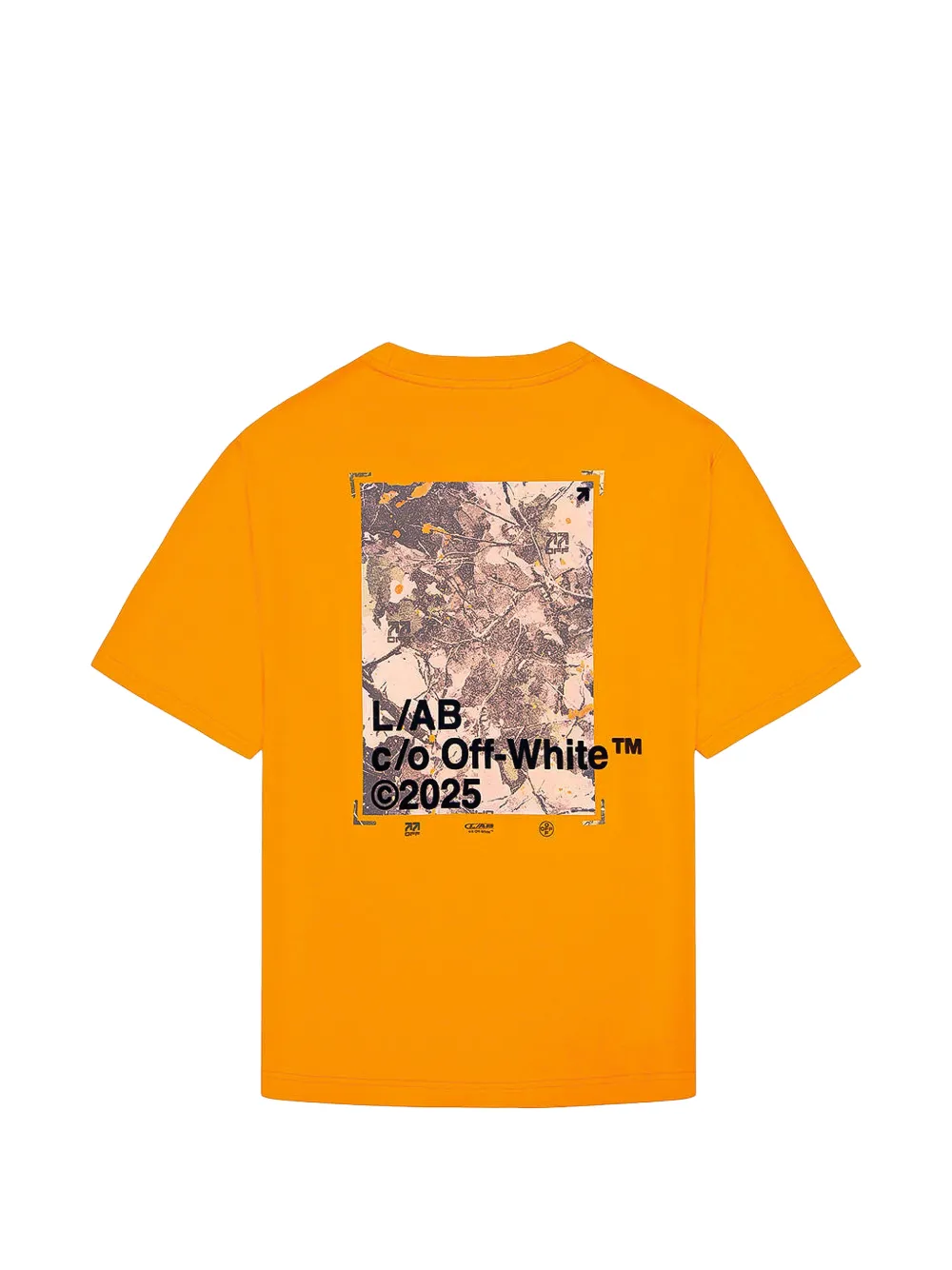 L/ab c/o Off-White グラフィック Tシャツ | オレンジ | FARFETCH JP