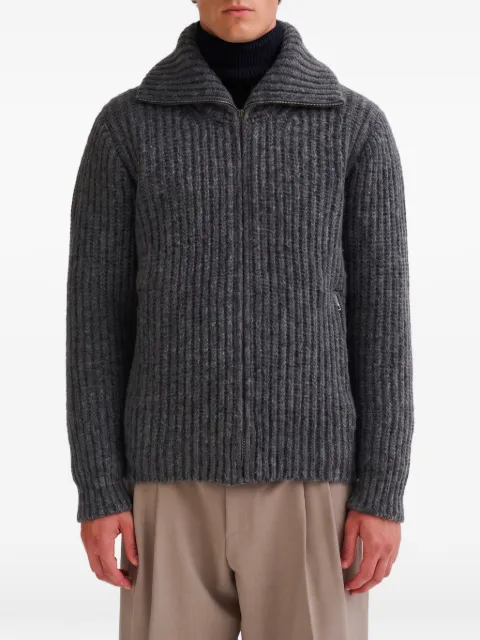 Roberto Collina ribbed-knit zip-up sweater