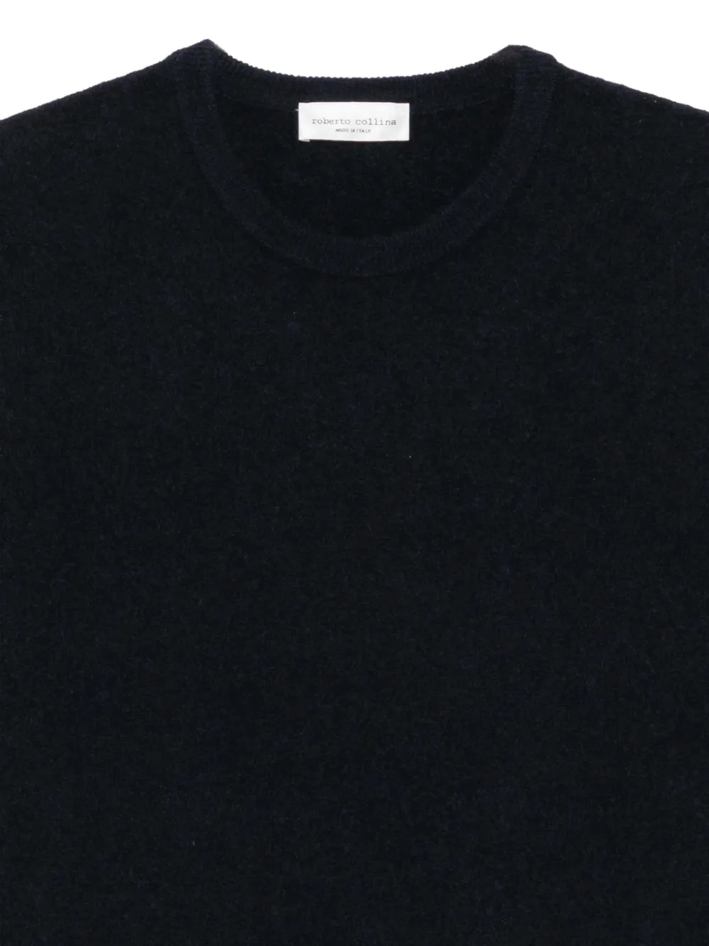 Roberto Collina crew-neck long-sleeve sweater Blauw