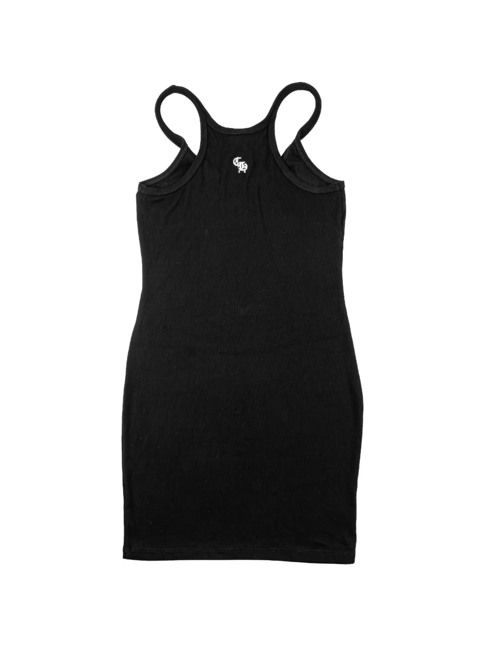 Chrome Hearts ribbed-knit mini dress Zwart