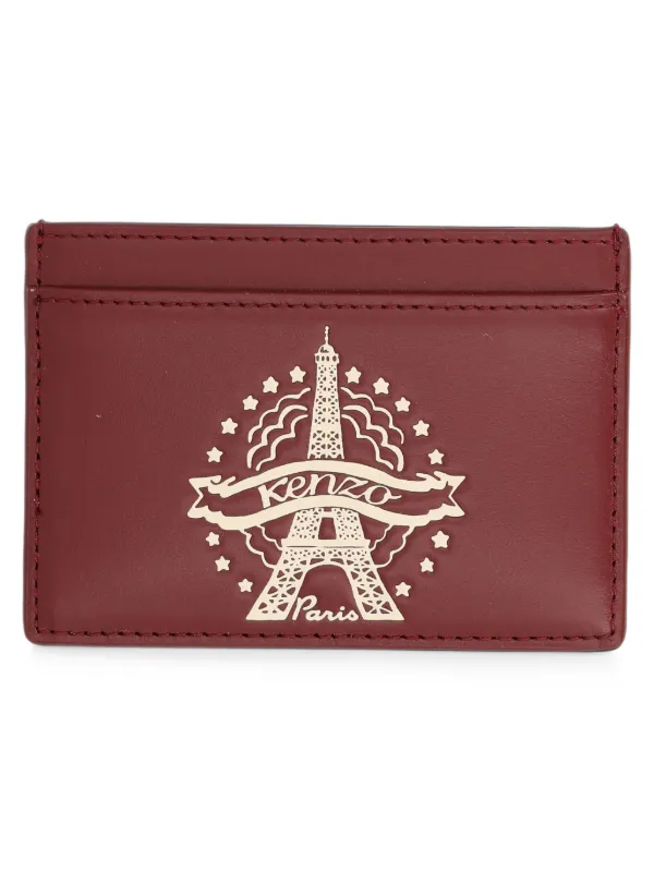 KENZOカードケース Kenzo Eiffel Tower カードケース | レッド | FARFETCH JP