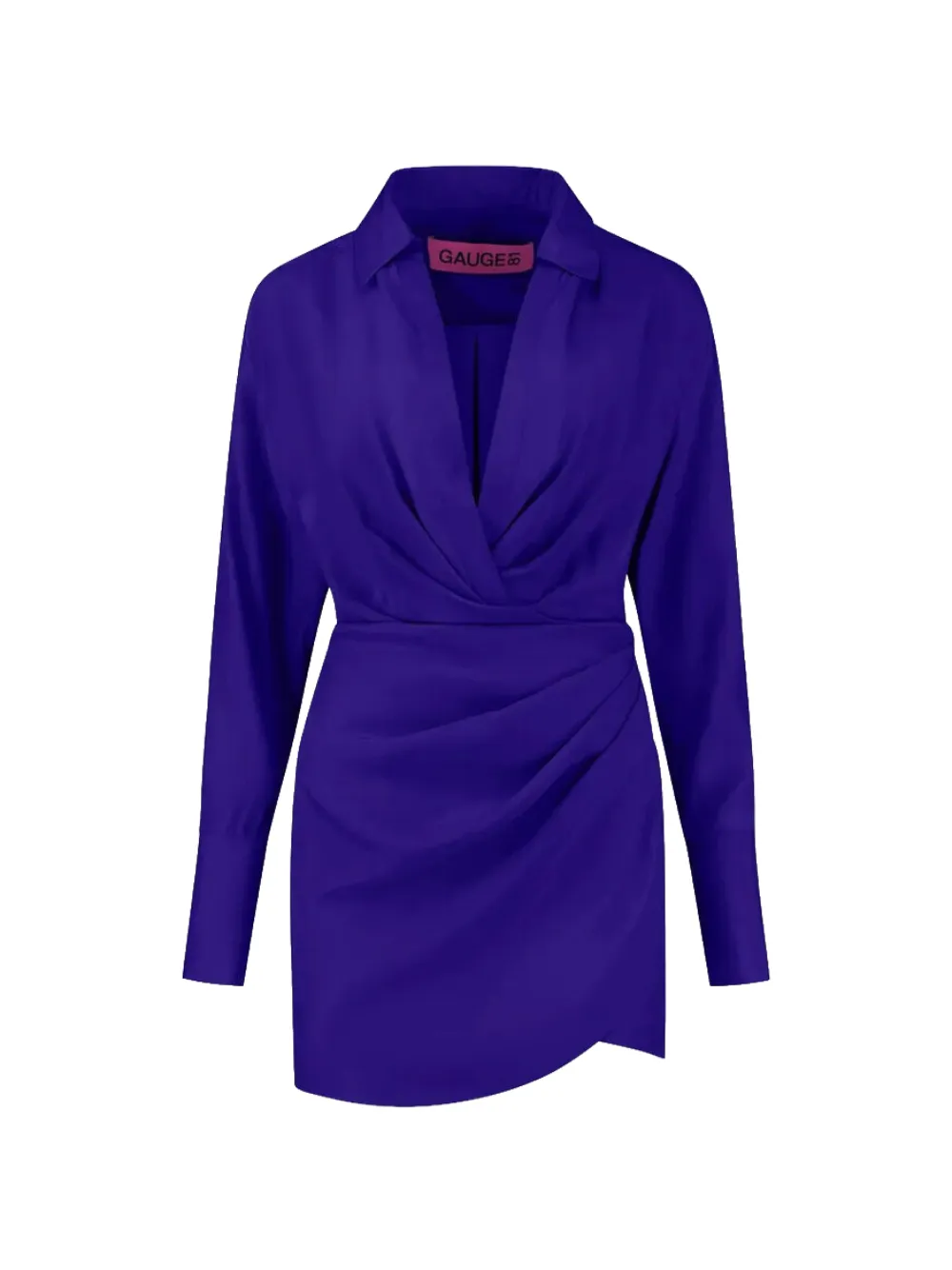 GAUGE81 Naha asymmetric shirt dress - Blau