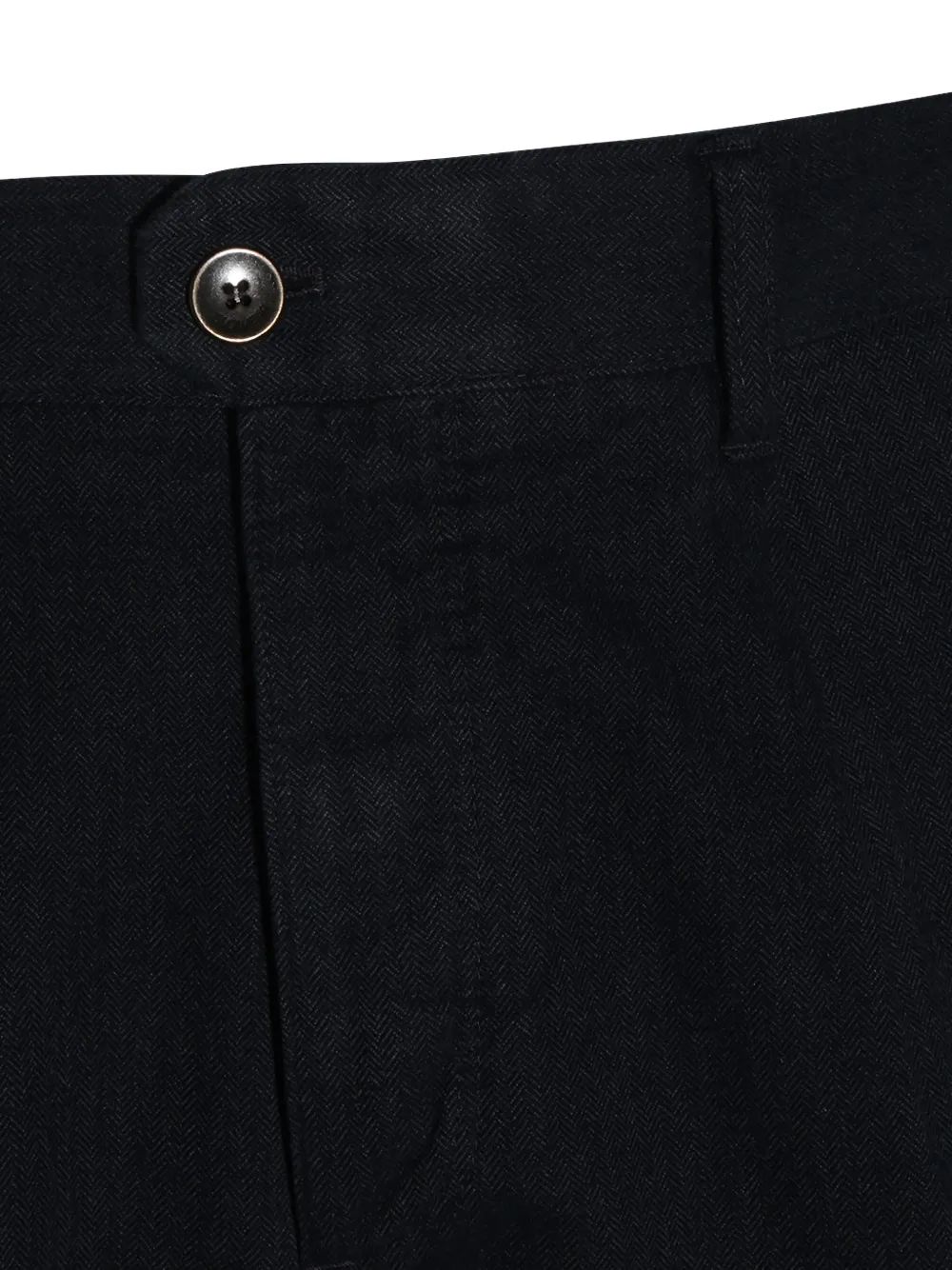 Incotex herringbone-weave straight-leg trousers Blauw