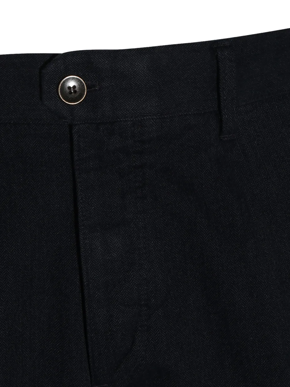 Incotex herringbone-weave straight-leg trousers Blauw