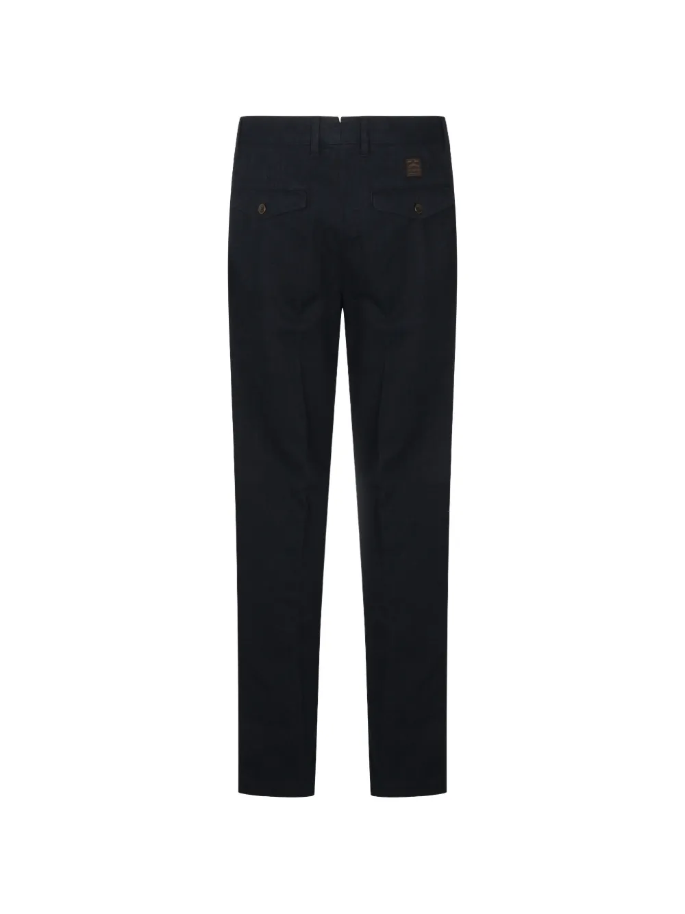 Incotex herringbone-weave straight-leg trousers Blauw