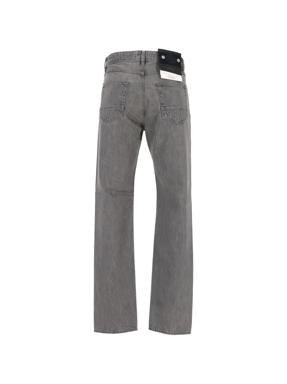Stone Island J100005 black denim-light grey wash jeans Grijs