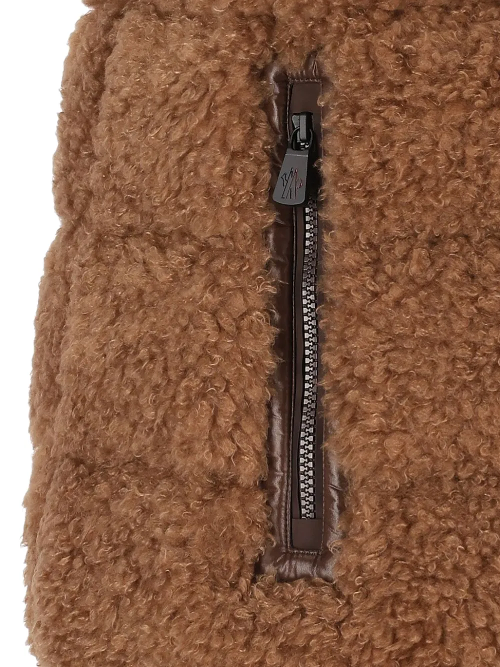 Moncler Grenoble padded hooded gilet Bruin