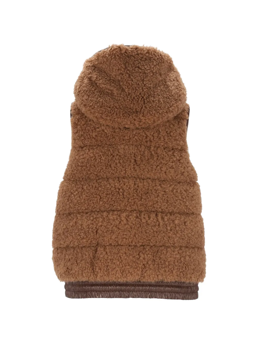 Moncler Grenoble padded hooded gilet Bruin