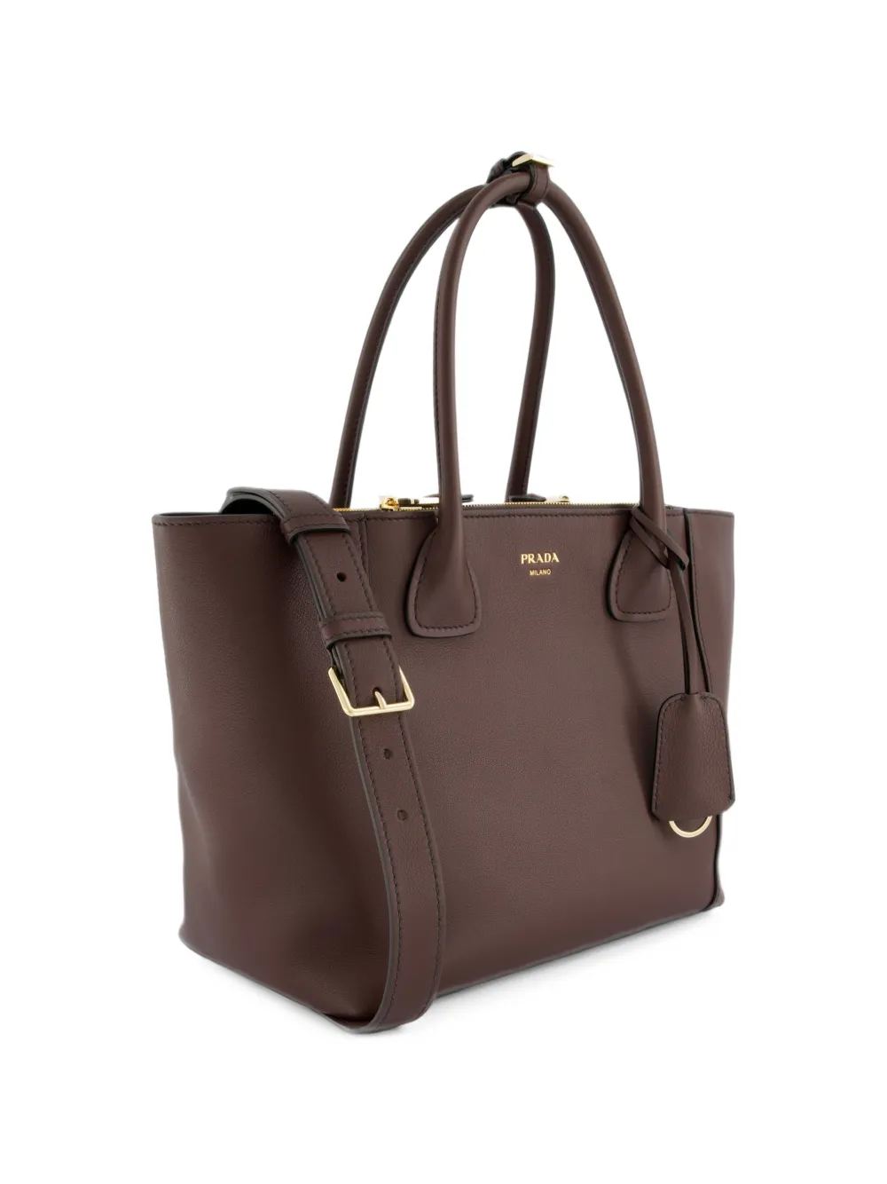 Prada Nova large leather tote bag Bruin