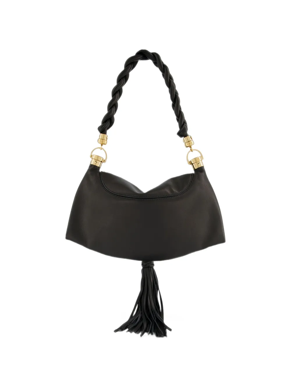 Chloé small Marcie Foulard shoulder bag in soft leather Zwart