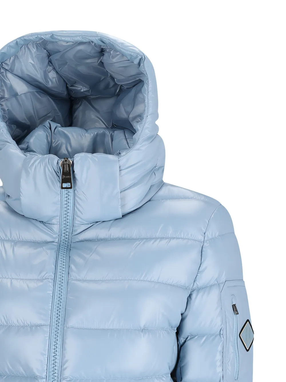 Herno quilted hooded jacket Blauw
