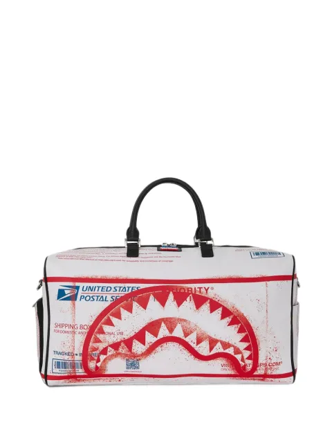 Sprayground Shark graphic duffle bag
