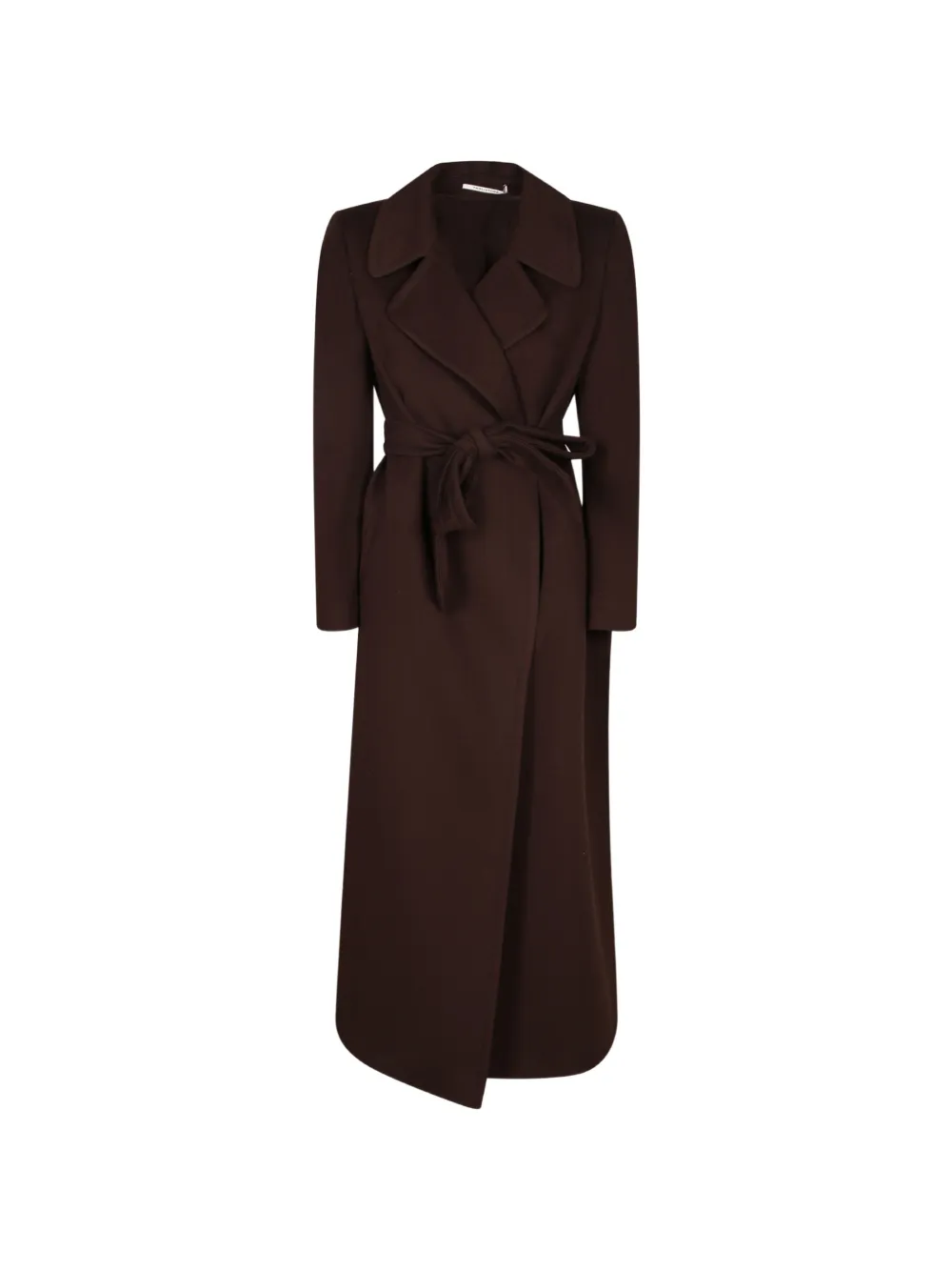 Tagliatore belted notch-lapels coat Bruin