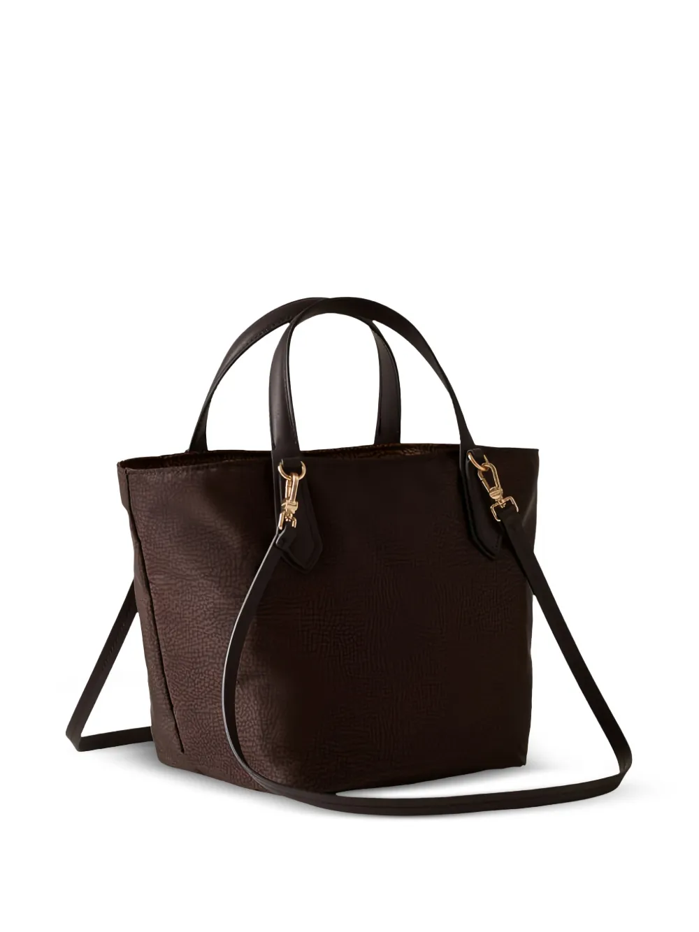 Borbonese B-Escape shopper met textuur Bruin