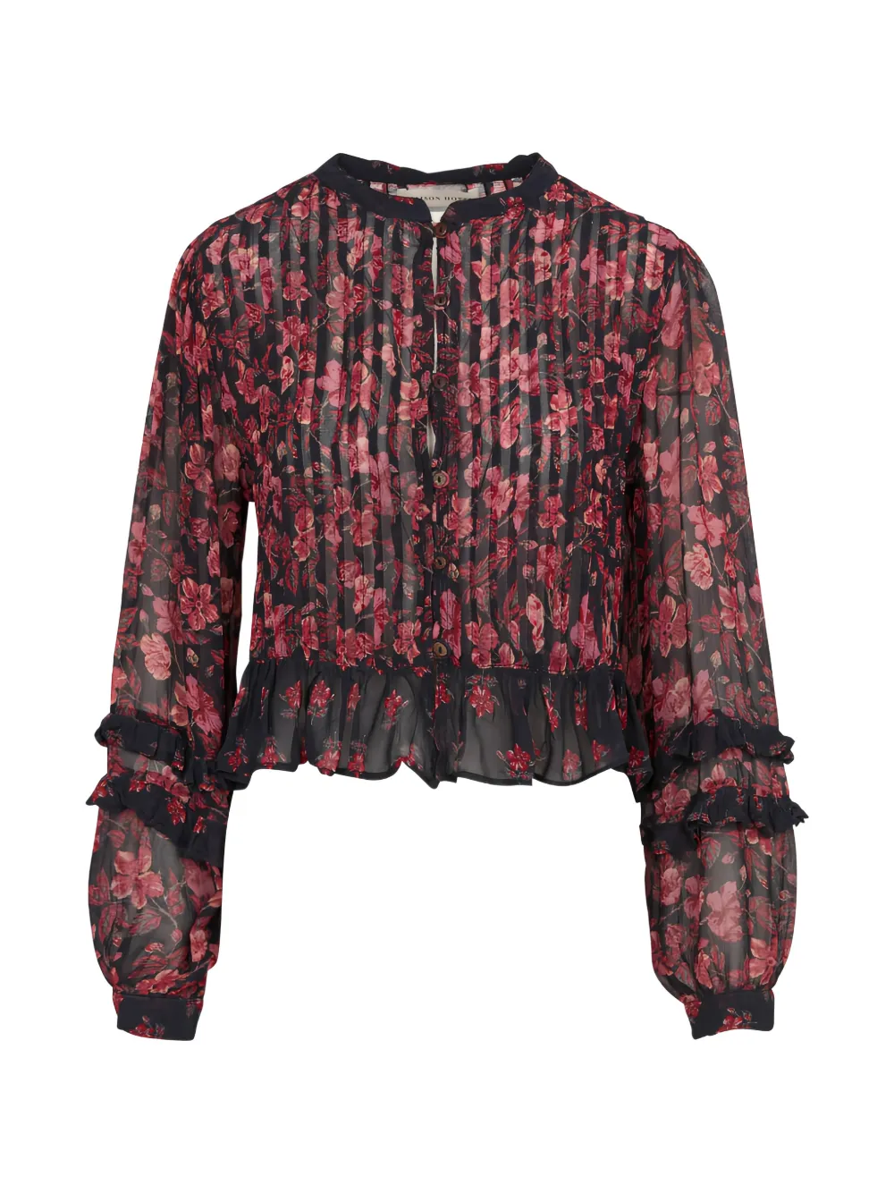MAISON HOTEL Lerele floral-print ruffled shirt