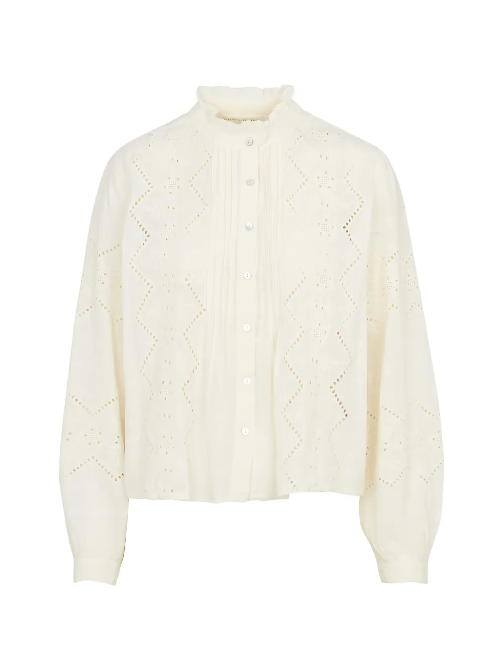 MAISON HOTEL Renata broderie-anglaise shirt