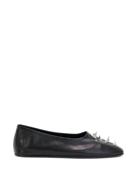 The Erose thorn-embellished leather ballet flats