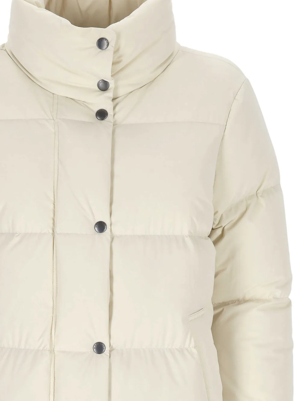 Woolrich Gewatteerde parka met hoge hals Wit