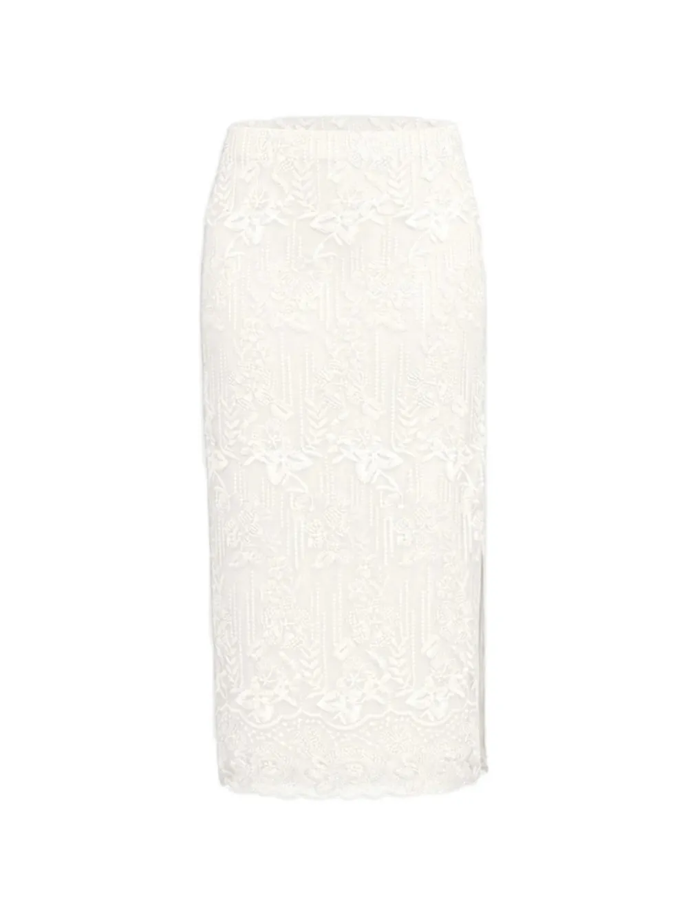 Marella floral-lace pencil midi skirt - Tons neutres Marella floral-lace pencil midi skirt - Tons neutres