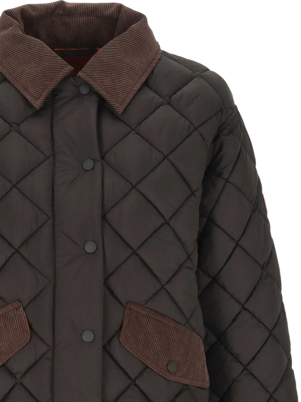 Save The Duck Jodie corduroy-collar puffer jacket Bruin
