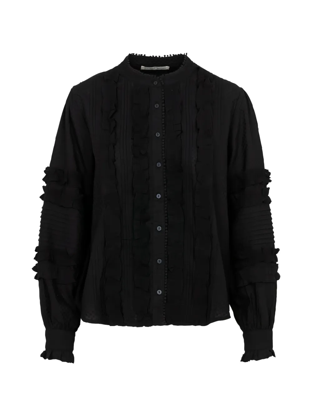MAISON HOTEL Farruca ruffled lace-trim shirt