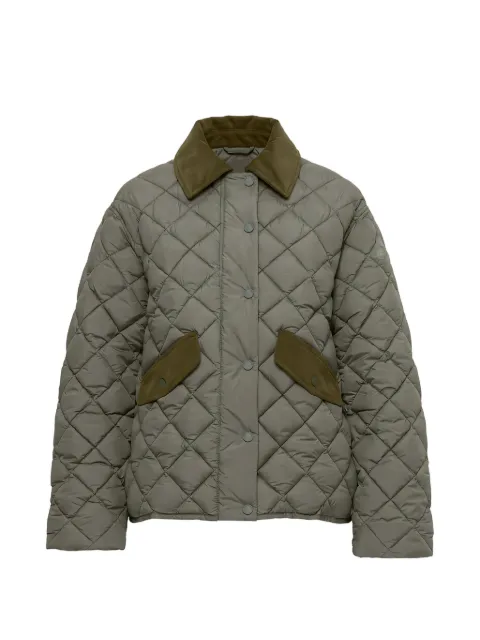 Save The Duck quilted corduroy-collar jacket