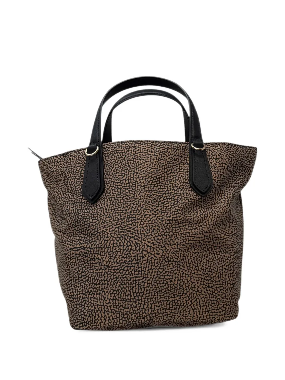 Borbonese B-Escape shopper met optyll-print Beige