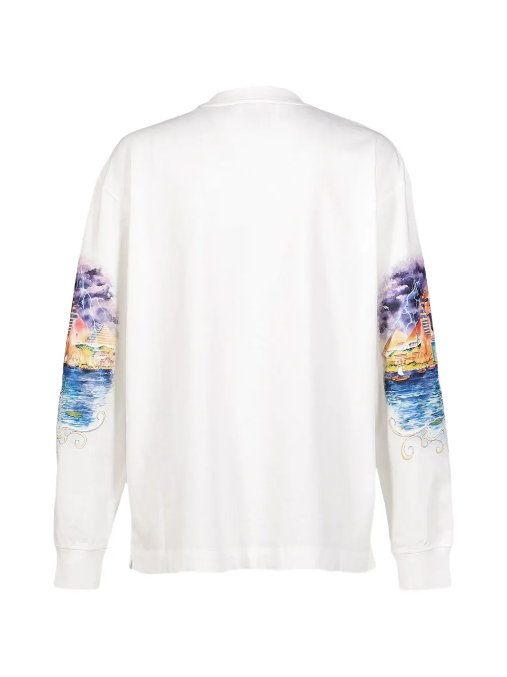 Casablanca T-shirt met print Wit