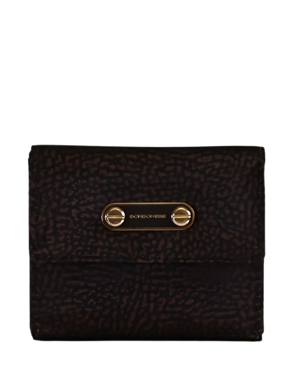 Borbonese O.p. Print Wallet In Brown