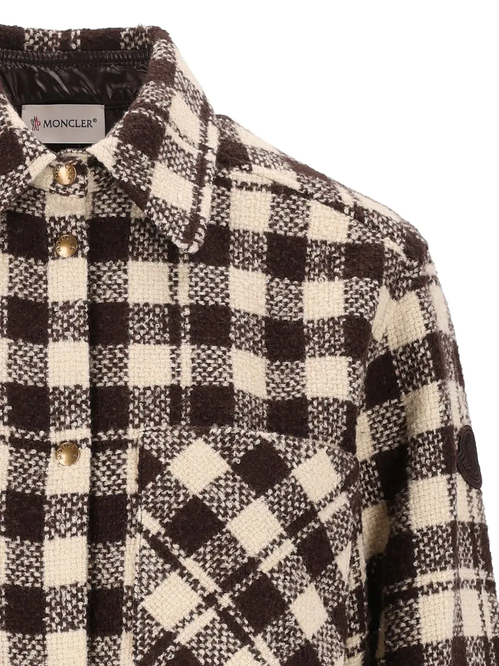 Moncler wool shirt Bruin